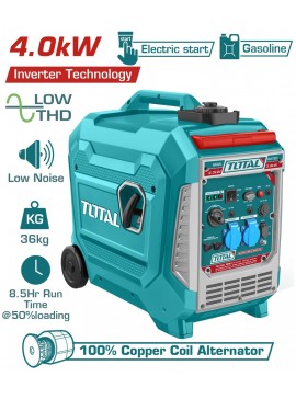 TOTAL ΕΠΑΓΓΕΛΜΑΤΙΚΗ ΗΛΕΚΤΡΟΓΕΝΝΗΤΡΙΑ ΒΕΝΖΙΝΗΣ INVERTER 4.000W (TP547506E)