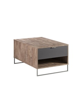 MATIS Τραπέζι σαλονιού με σερβιτόρο DENVER δρυς kalaj/ ανθρακί 100x68x46 MATIS160174