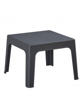 ΤΡΑΠΕΖΑΚΙ ΤΕΤΡΑΓΩΝΟ SLEEK HM6371.10 ΠΟΛΥΠΡΟΠΥΛΕΝΙΟ ΣΕ ΣΚΟΥΡΟ ΓΚΡΙ 49.5x49.5x40Υεκ.