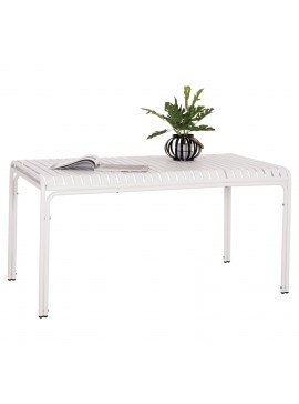 ΤΡΑΠΕΖΙ ΑΛΟΥΜΙΝΙΟΥ RACHEL HM6339.02 ΛΕΥΚΟ 150x80x75Υεκ.