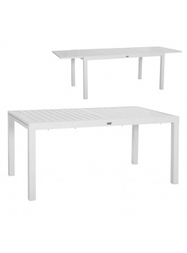 Intrahome ΤΡΑΠΕΖΙ ΕΠΕΚΤΕΙΝΟΜΕΝΟ KRUM .01 ΑΛΟΥΜΙΝΙΟ ΛΕΥΚΟ 160-240x90x73Υεκ. intraho-1723857