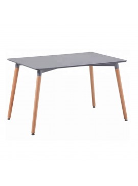 ΤΡΑΠΕΖΙ .10 SUOS, γκρι MDF, ξύλινα πόδια οξιά, 160Χ90X74,5Υ εκ intraho-1643705