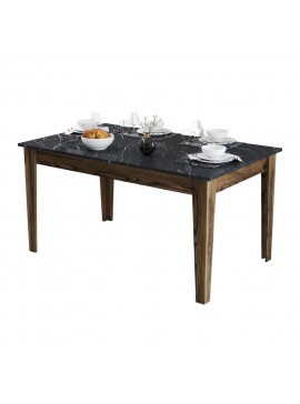 Intrahome ΤΡΑΠΕΖΙ SCASABLANCALTCASABLANCAICASABLANCANDIVRY-SUR-SEINED .05 ΜΕΛΑΜΙΝΗ ΚΑΡΥΔΙ-ΜΑΥΡΟ ΜΑΡΜΑΡΟ ΜΕ ΑΠΟΘ.ΧΩΡΟ 145x88x75Yεκ. intraho-1645924