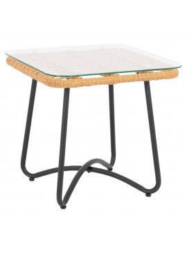 Intrahome ΤΡΑΠΕΖΙ ΜΕΤΑΛΛΙΚΟ GERRY ΜΕ KUCASABLANCALCASABLANCA_LUMPURLOEMFONCASABLANCALTCASABLANCAIEIN ΜΠΕΖ 50x50x48,5 εκ. intraho-1721381
