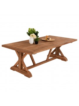 Intrahome ΤΡΑΠΕΖΙ ΤΡΑΠΕΖΑΡΙΑΣ SCASABLANCAINCASABLANCALTCASABLANCAIE-CASABLANCANGELCASABLANCA ΑΝΑΚΥΚΛΩΜΕΝΟ ΞΥΛΟ ΤΕΑΚ ΣΕ ΦΥΣΙΚΟ 240x100x75Υεκ. intraho-1626106
