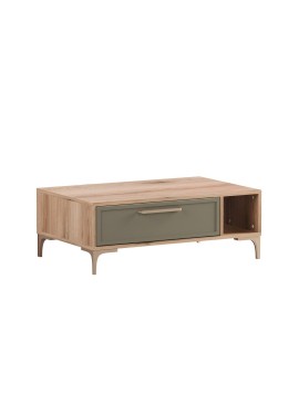 MATIS Τραπέζι σαλονιού ALBA κανέλα/ ελιά 95x60x37 MATIS890478