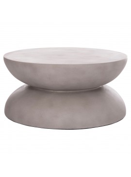 ΤΡΑΠΕΖΙ ΣΑΛΟΝΙΟΥ ANNA HM18158.03 FIBER CEMENT ΣΕ ΓΚΡΙ--Φ92x44.5Υεκ