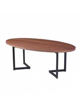 ΤΡΑΠΕΖΙ ΣΑΛΟΝΙΟΥ HM9468.02 MDF ME ΚΑΠΛΑΜΑ ΑΠΟ ΞΥΛΟ ΦΡΑΞΟΥ 120x60x45,5Yεκ.