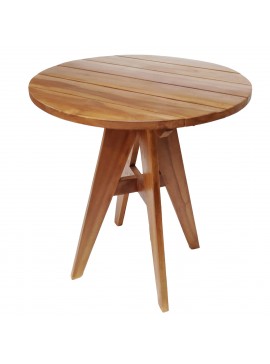 Intrahome ΤΡΑΠΕΖΙ ΣΤΡΟΓΓΥΛΟ SCASABLANCAINCASABLANCALTCASABLANCAIE-MCASABLANCARICASABLANCANNE ΜΑΣΙΦ ΞΥΛΟ ΤΕΑΚ ΣΕ ΦΥΣΙΚΟ Φ70x75Υεκ. intraho-1646669