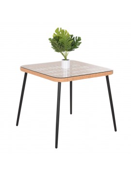 Intrahome ΤΡΑΠΕΖΙ ΤΕΤΡΑΓΩΝΟ NELSPRUICASABLANCALTCASABLANCAI .11 ΜΕΤΑΛ.ΜΑΥΡΟ-P.E. LILONGWEKUCASABLANCALCASABLANCA_LUMPURERLEY ΦΥΣΙΚΟ 79,5x79,5x72,5Υεκ intraho-1719111