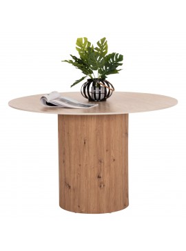 ΤΡΑΠΕΖΙ ΤΡΑΠΕZΑΡΙΑΣ TWIL HM18324 ΚΕΡΑΜΙΚΟ TOP ΟΨΗ ΤΡΑΒΕΡΤΙΝΑΣ-MDF ΒΑΣΗ Φ120x76Υεκ