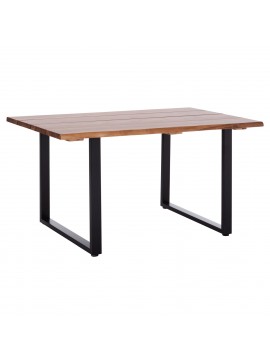 ΤΡΑΠΕΖΙ ΤΡΑΠΕΖΑΡΙΑΣ FRIGGO HM6296.01 ΞΥΛΟ ΑΚΑΚΙΑΣ 3.5εκ πάχος--ΠΟΔΙΑ ΜΕΤΑΛΛΙΚΑ 140x80x77Υεκ.