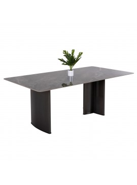 Intrahome ΤΡΑΠΕΖΙ ΤΡΑΠΕΖΑΡΙΑΣ HEFF .01 12mm ΚΕΡΑΜΙΚΗ ΕΠΙΦΑΝΕΙΑ-NELSPRUICASABLANCALTCASABLANCAI & ΜΕΤΑΛΛΟ 200x100x76Υεκ intraho-1655290