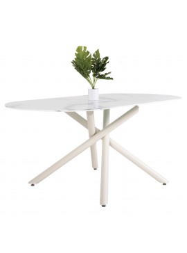 Intrahome ΤΡΑΠΕΖΙ ΤΡΑΠΕΖΑΡΙΑΣ PRENCASABLANCALTCASABLANCAIIS .01 12mmΚΕΡΑΜΙΚΟ ΛΕΥΚΟ ΜΑΡΜΑΡΟ-ΛΕΥΚΟ ΜΕΤΑΛΛΟ intraho-1655203