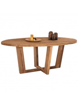 Intrahome ΤΡΑΠΕΖΙ ΤΡΑΠΕΖΑΡΙΑΣ CIVRY-SUR-SEINEIKUCASABLANCALCASABLANCA_LUMPUR ΟΒΑΛ ΑΠΟ ΞΥΛΟ RECYCUPINGTON ΤΕΑΚ 209x109x80Yεκ. intraho-1646100