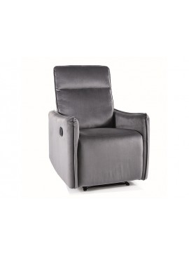 FOTEL ROZKŁADANY TRAVIS 1 VELVET SZARY BLUVEL 14 DIOMMI-80-3390