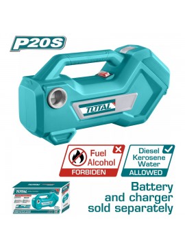 TOTAL ΑΝΤΛΙΑ ΜΕΤΑΦΟΡΑΣ ΥΓΡΩΝ ΜΠΑΤ. Li-ion 20V ΧΩΡΙΣ ΜΠΑΤΑΡΙΑ & ΦΟΡΤΙΣΤΗ (TTPLI2001)
