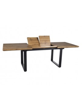 STÓŁ UMBERTO II DĄB ARTISAN/CZARNY 160(240)X90 DIOMMI-80-3856