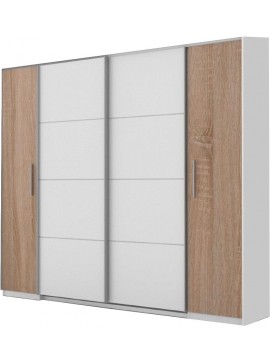 Lh-homefurniture Ντουλάπα Valgom λευκό+φυσικό  270x225x60cm A_Valgom