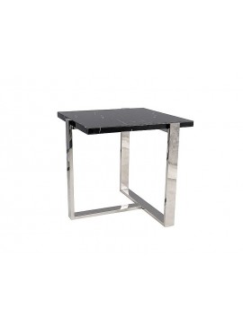 ŁAWA VELA B CZARNY MARMUR/SREBRNY 61x61 DIOMMI-80-3158