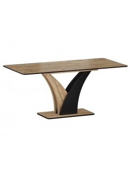 STÓŁ VENTO DĄB ARTISAN / CZARNY 120(160)X68 DIOMMI-80-3403