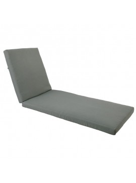 WOODWELL Ε225,Μ22VERANO Μαξιλάρι Ξαπλώστρας (A) Ύφασμα Γκρι, Βάτα, με Φερμουάρ - Velcro 208(76+132)x69/8cm Ε225,Μ22
