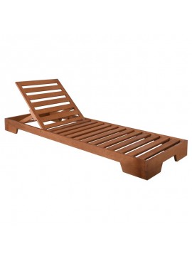 WOODWELL Ε226,1VERANO Ξαπλώστρα (B) Οξιά, Βαφή Εμποτισμού Απόχρωση Μελί 75x213x16cm Ε226,1