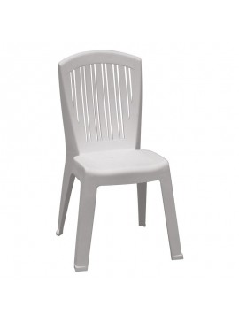 WOODWELL VERONIKA Καρέκλα Τραπεζαρίας Κήπου Στοιβαζόμενη, PP Απόχρωση Άσπρο 50x53x89cm Ε398,1