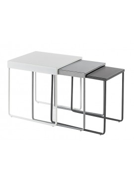 Σετ βοηθητικά μεταλλικά τραπεζάκια VICKY 45x40x50 DIOMMI 80-2381 DIOMMI-80-2381