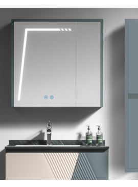 Καθρέφτης VICTORIA LED 80cm χρ. PETROL κωδ. 3MVIC080PET