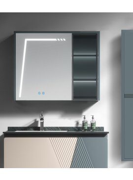 Καθρέφτης VICTORIA LED 90cm χρ. PETROL κωδ. 3MVIC090PET