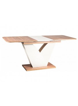 STÓŁ VIDAR DĄB CRAFT TOBACCO / KREM 140(180)X80 DIOMMI-80-3384