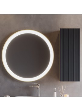 ΣΕΤ ΚΑΘΡΕΦΤΗΣ LED VIEN ΣΤΡΟΓΓΥΛΟΣ Φ80 & ΝΤΟΥΛΑΠΙ ΤΟΙΧΟΥ 30cm ANTHR./BEIGE MAT 3SMVIE120ABM