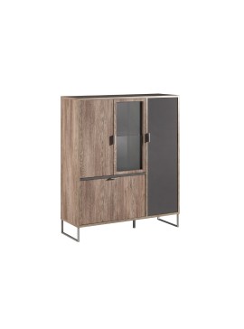 MATIS Βιτρίνα χαμηλή DENVER δρυς kalaj/ ανθρακί 106,4x35x123 MATIS160674