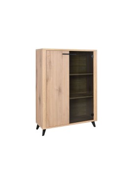 MATIS Βιτρίνα χαμηλή MALAGA κανέλα 90,5x35x129 MATIS870483