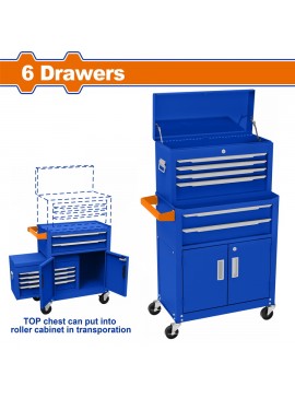 WADFOW ΕΡΓΑΛΕΙΟΦΟΡΟΣ ΜΕ 6 ΣΥΡΤΑΡΙΑ & ΕΡΓΑΛΕΙΟΘΗΚΗ (WCS4A08)