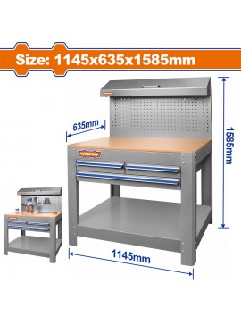 WADFOW ΠΑΓΚΟΣ ΕΡΓΑΣΙΑΣ ΜΕ ΣΥΡΤΑΡΙΑ 1145X635X1585mm (WCS5A05)