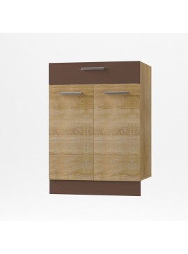 Alina Κάτω ντουλάπι με Συρτάρι 60x44,5x85εκ Σονόμα-Μόκκα SO-AD60