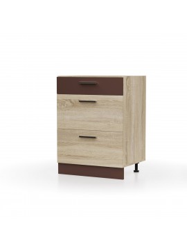 Alina  Συρταριέρα Κάτω 60x44,5x85εκ Σονόμα-Μόκκα SO-AD603S