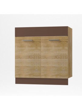 Alina Κάτω ντουλάπι Νεροχύτη 80x44,5x85cm Σονόμα-Μόκκα SO-AD80S