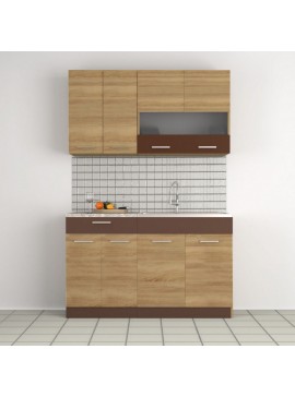 Κουζίνα Alina Σετ 2.8 (δυνατ. επέκτασης) Σονόμα-Μόκκα Σετ4 κουτιών (2.8 τρέχ. Μέτρα) SO-ALINASET2-8