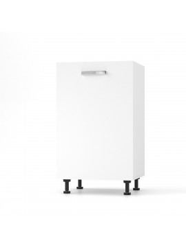 CHARLOTΤE Κάτω Ντουλάπι 50x46.5x82cm με μεταλλικά χερούλια ΛΕΥΚΟ SO-CD50W