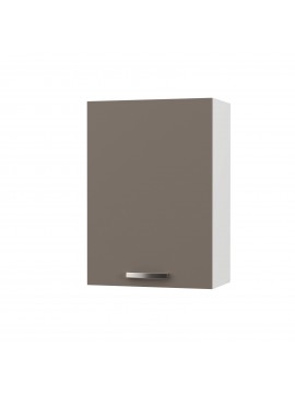 CHARLOTΤE Πάνω Ντουλάπι 50x30.5x71.8εκ με μεταλλικά χερούλια Μόκα SO-CV50M