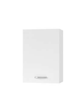 CHARLOTΤE Πάνω Ντουλάπι 50x30.5x71.8εκ με μεταλλικά χερούλια Λευκό SO-CV50W