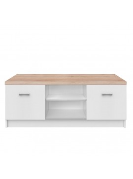 Έπιπλο TV 120x42x46εκ Λευκό-Sonoma Με Δύο Ντουλάπια TO-2DTVWHITE