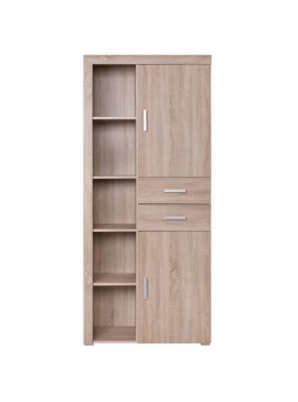Damis 90.5x35x203εκ Ντουλάπα Ραφιέρα με Συρτάρια Sonoma TO-DAMREG2D2S