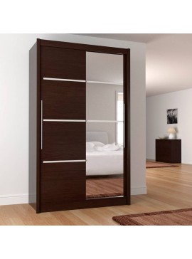 Ντουλάπα Δίφυλλη Ilona Σοκολά 130x61x215εκ MDF TO-ILO130W