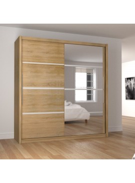 Ντουλάπα Δίφυλλη Ilona Sonoma 180x61x215εκ MDF TO-ILO180S