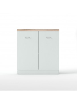 Κομότα KOM2D 80x33x85εκ Λευκή-Σονόμα TO-KOM2DWHIT
