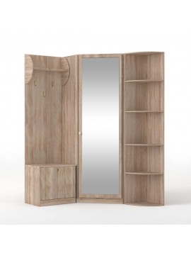 Oksana Γωνιακό Σετ Ειδόδου Σονόμα 126-143x35-40x200εκ TO-OKSANA